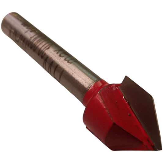 Lux Profi 105628 Fräser V-Nutfräser HM 12,7 x 12,7 x 6 mm 45°