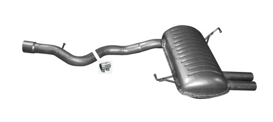 Endschalldämpfer Endtopf Auspuff Abgas für BMW 3er E90 E91 325d 330d 330xd M57