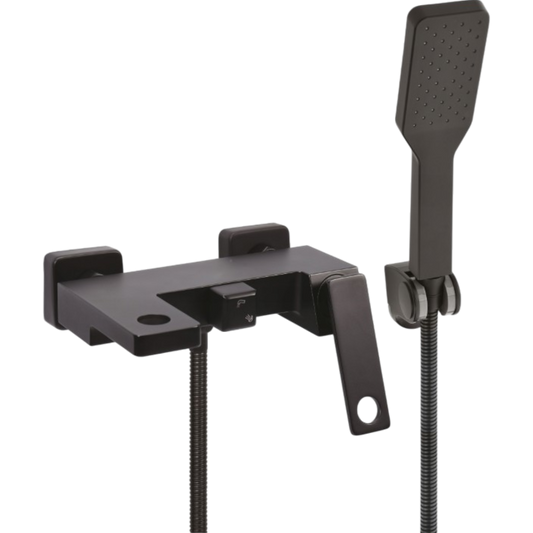 Fala Badewannenarmatur Schwarz Matt Duschset Wasserhahn Brause Mischbatterie