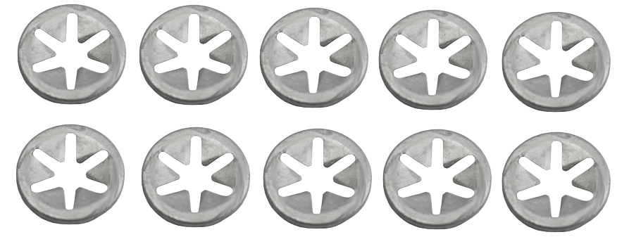 10x Romix Klemmscheibe Befestigungsclips Unterboden für Opel Mercedes 20,5mm