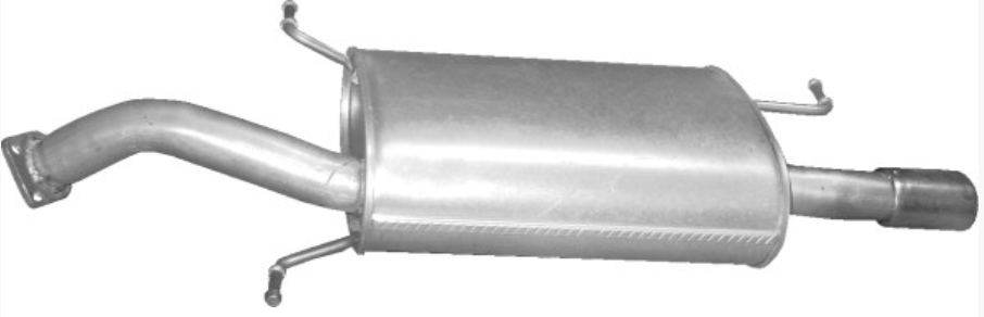 Endschalldämpfer Endtopf Auspuff hinten Volvo S40 I 644 V40 Kombi 645 1.6 1.8