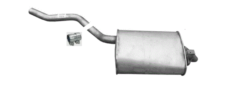 Endschalldämpfer Endtopf Auspuffanlage links für BMW 7er E38 730d 1998-2001