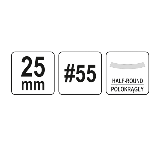 Holzmeißel halbrund Stechbeitel Meißel handkreisförmig 25mm #55 Holzgriff