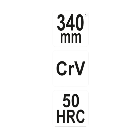 Telefonzange Spitzzange HRC 50 Flachrundzange mit Gelenk Gerade 340mm CrV