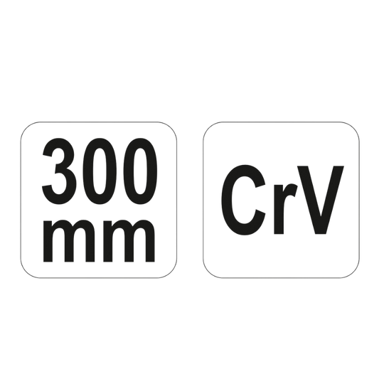 Montierhebel Reifen Brecheisen Rehfuß 300mm 12" Reifenheber Chrom-Vanadium-Stahl