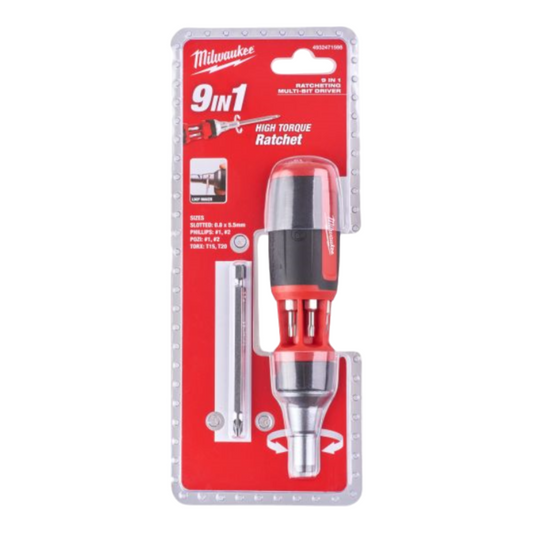 Milwaukee Bit Ratschenschraubendreher Set 8tlg Multi Schrauber PZ PH TX15 TX20