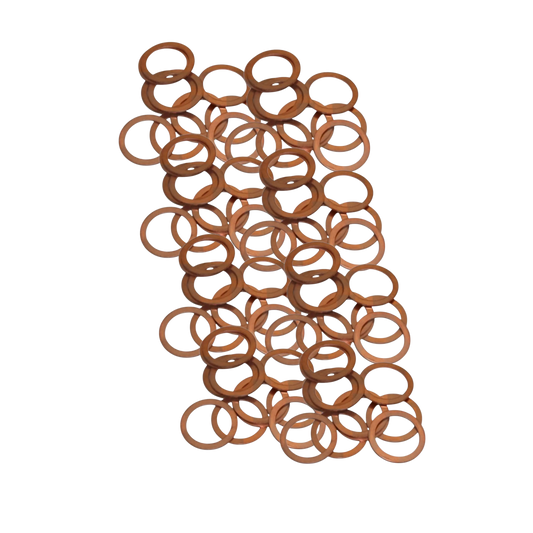 100 Stück Kupferringe Dichtringe Dichtung Kupfer Cu Ring 8x12x1 mm Form A Kfz