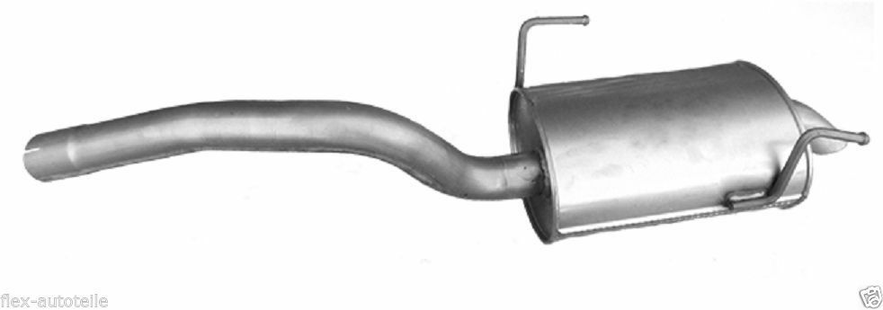 Final silencer Endpuff Exhaust for Citroen C8 Fiat Ulyssey Lancia Phedra 807