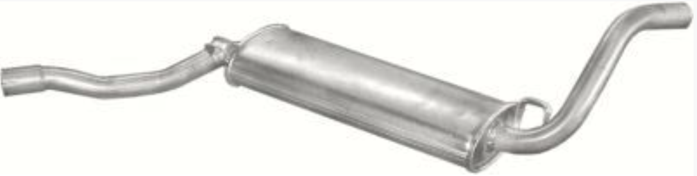 Endschalldämpfer Endtopf Auspuff Abgas für Audi 80 B2 Coupe 1.3 1.6 1.8 1.6D