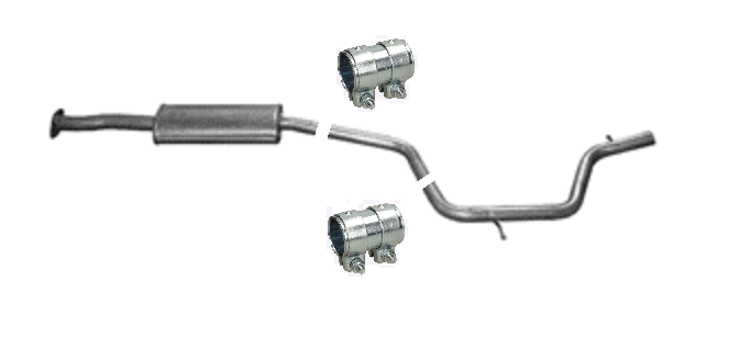 Mittelschalldämpfer Mitteltopf Auspuff für Ford Mondeo S-Max Galaxy 1.6 11-2015