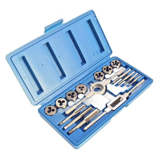 Gewindeschneider Gewindebohrer Schneideisen Windeisen Bohrer Set 16tlg M3-M12