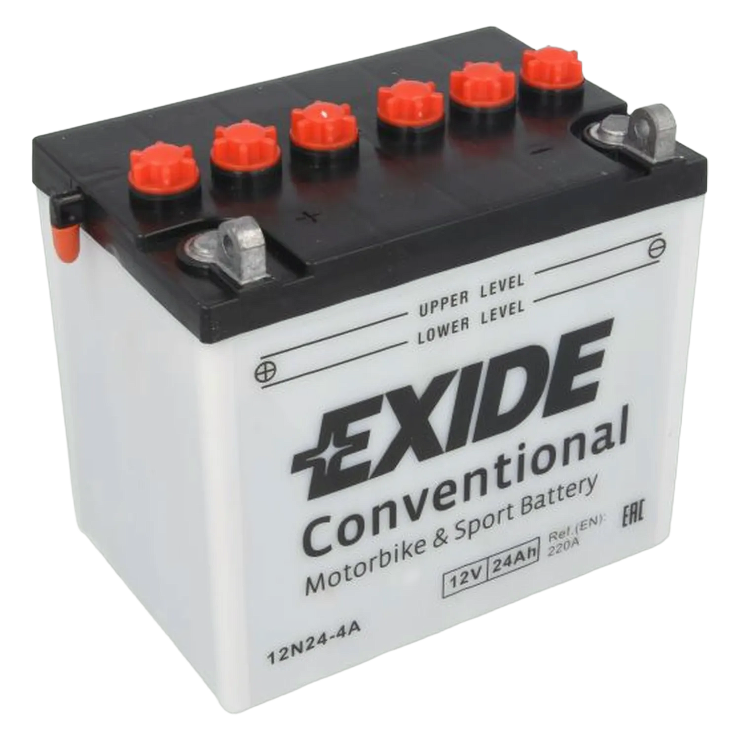 Motorradbatterie Rasentraktor Starterbatterie Exide 12N24-4A 12V 24Ah 200A