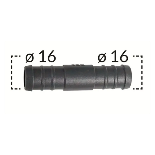 16mm Verbinder Kühlwasserschlauch Rohrverbinder Leitung Schlauchverbinder Tube