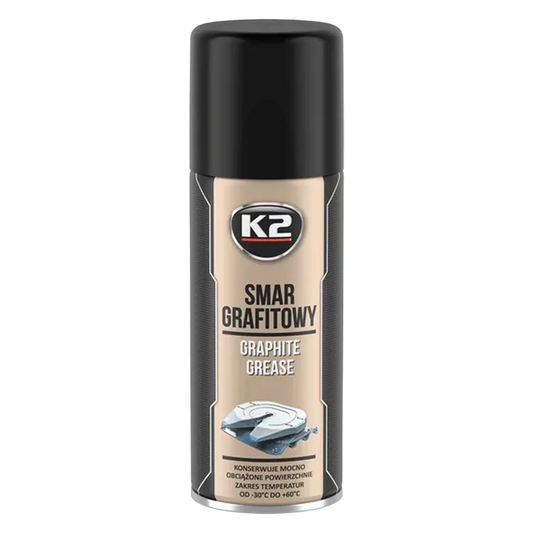 K2 Graphit Schmiermittel Spray Schmierfett Korrosionschutz Kettenfett 400 ml