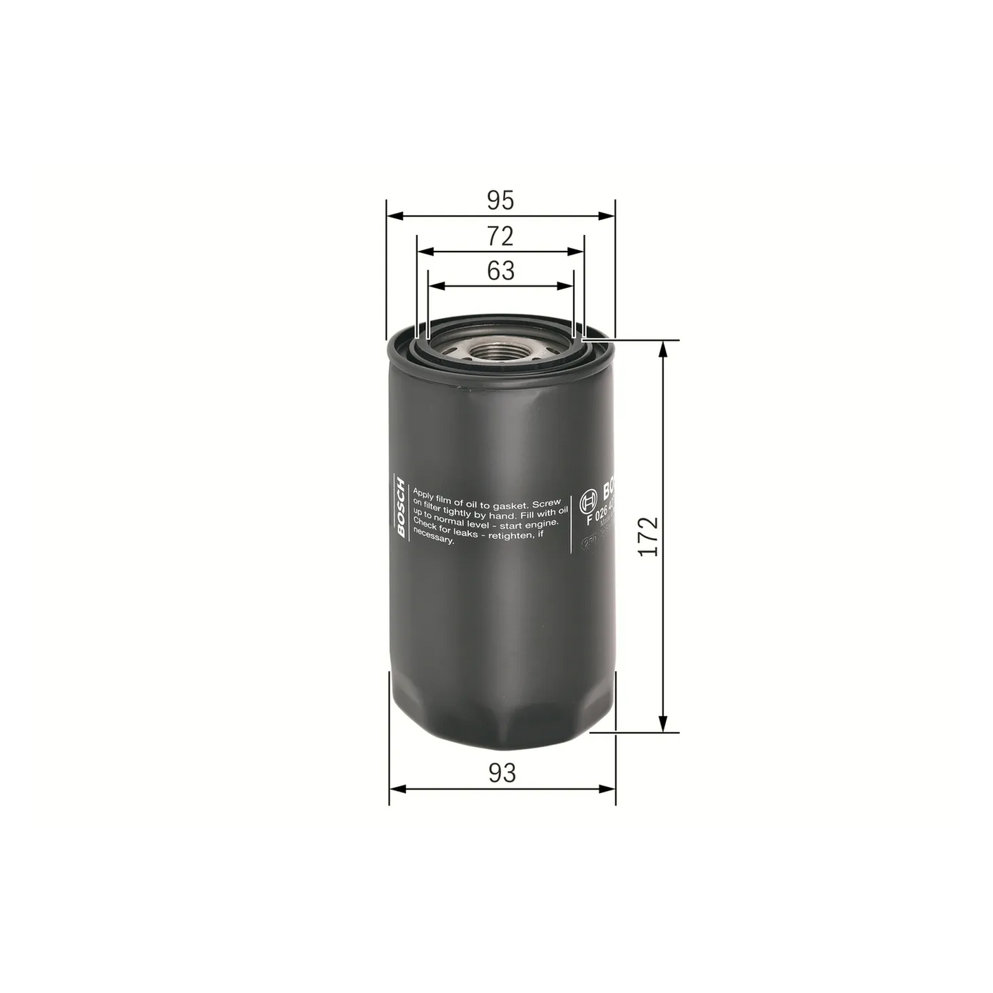 BOSCH Ölfilter Anschraubfilter für IVECO Eurogargo Irisbus New Holland DAF LF