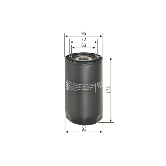 BOSCH Ölfilter Anschraubfilter für IVECO Eurogargo Irisbus New Holland DAF LF