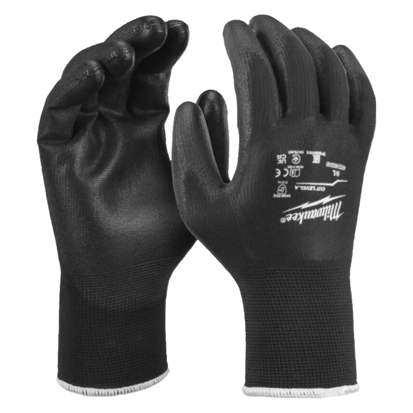 Milwaukee Arbeitshandschuh Schnittfest XL/10 Montagehandschuh SmartSwipe schwarz