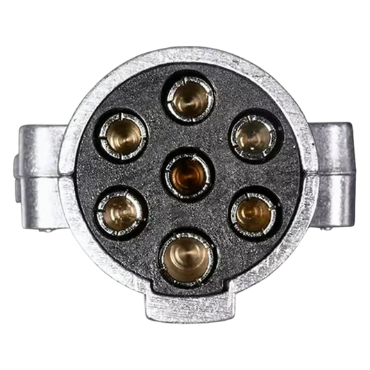 Stecker Anhängerkupplung Verbindung Anhängerstecker Hänger Alu 7-polig 24V LKW