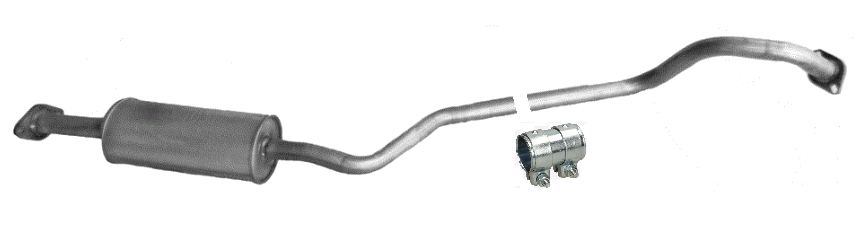 Mittelschalldämpfer Mitteltopf Auspuff für Nissan Almera Tino V10 1.8 2000-2006