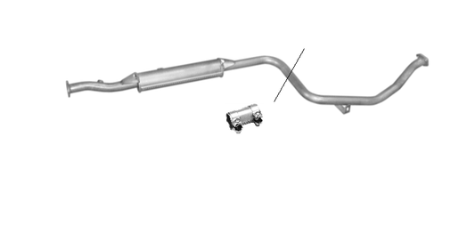 Mittelschalldämpfer Mitteltopf Auspuff mitte Mitsubishi Colt V 1300 GL ,GLX