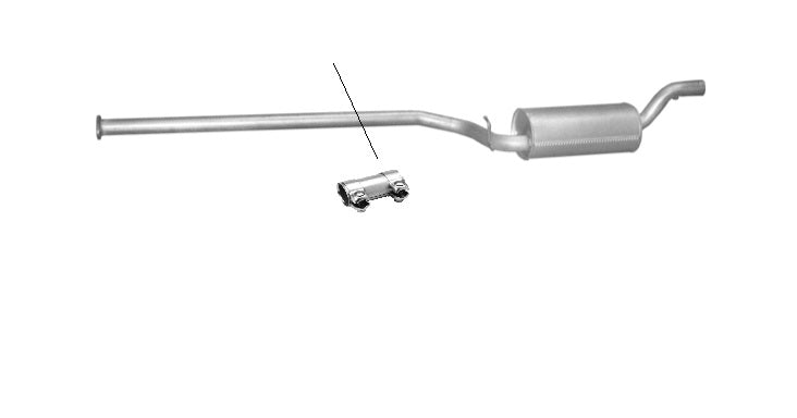 Endschalldämpfer Mittelschalldämpfer Endrohr Endtopf Auspuff Focus C-Max 1,6TDCi