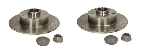 2xBremsscheibe Scheibenbremse hinten mit Radlager für Renault Clio Megane Scenic