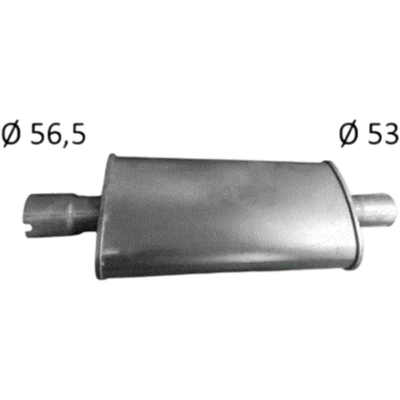 Auspuff mitte Mitteltopf Mittelschalldämpfer Fiat Barchetta 1,8 16 V 130 PS