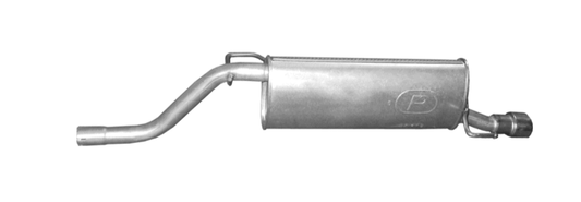 Final silencer Endpuff Exhaust for Opel Corsa Fiat Grande Punto 1.4 16V Sport