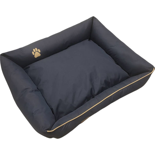 Hundebett Hundekorb Hundekissen Hundesofa Liegeplatz Polyester Korb Gr.L Blau