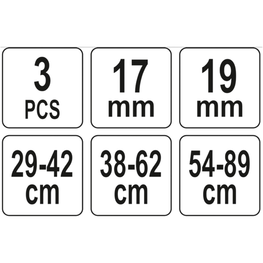 Rohraufweiter Rohrweiter Set 29-89mm Auspuff Rohrexpander Rohrspreizer Dehnen