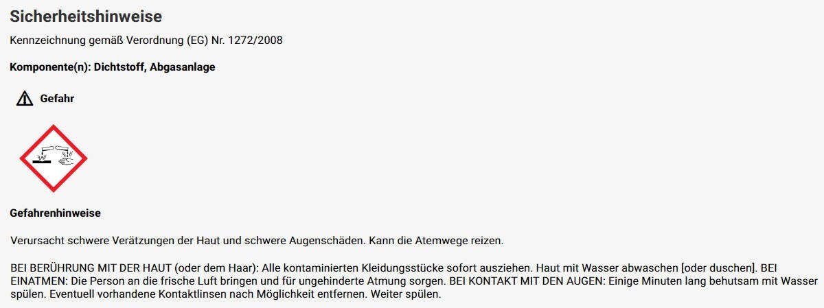 Auspuff Montagepaste 75g Reparatur Paste Dichtstoff Abgasanlage Dicht Zement