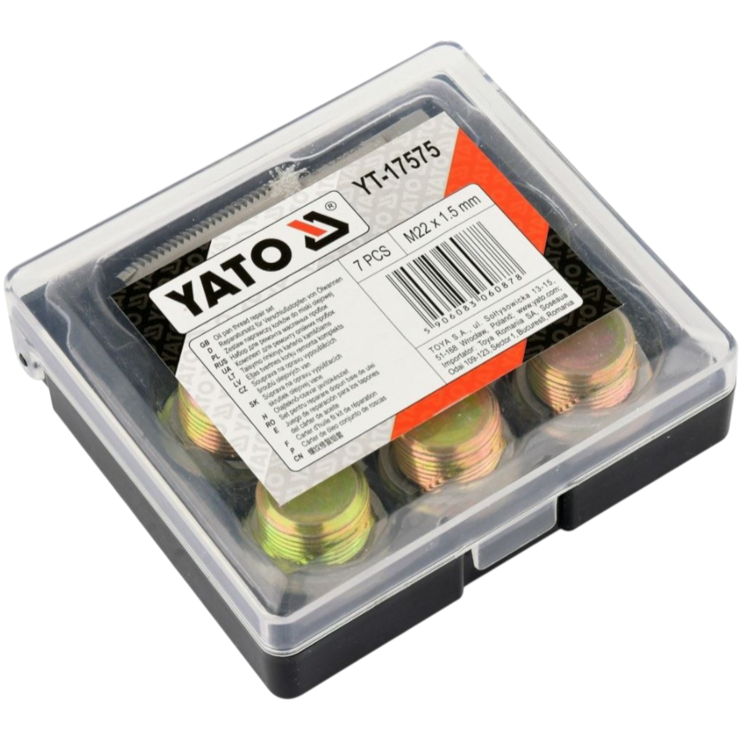 Reparatur Ölablassschraube M22 x 1,5 Ölablassgewinde 7tlg Gewindeschneider Kfz