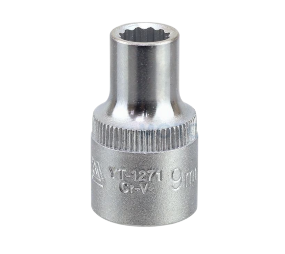 Stecknuss Steckschlüsseleinsatz Vielzahn Zwölfkant Ratsche Werkzeug 9mm 1/2"