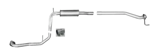 Mittelschalldämpfer Mitteltopf Auspuff für Honda Civic IX 1.8 VTEC 2012-2016