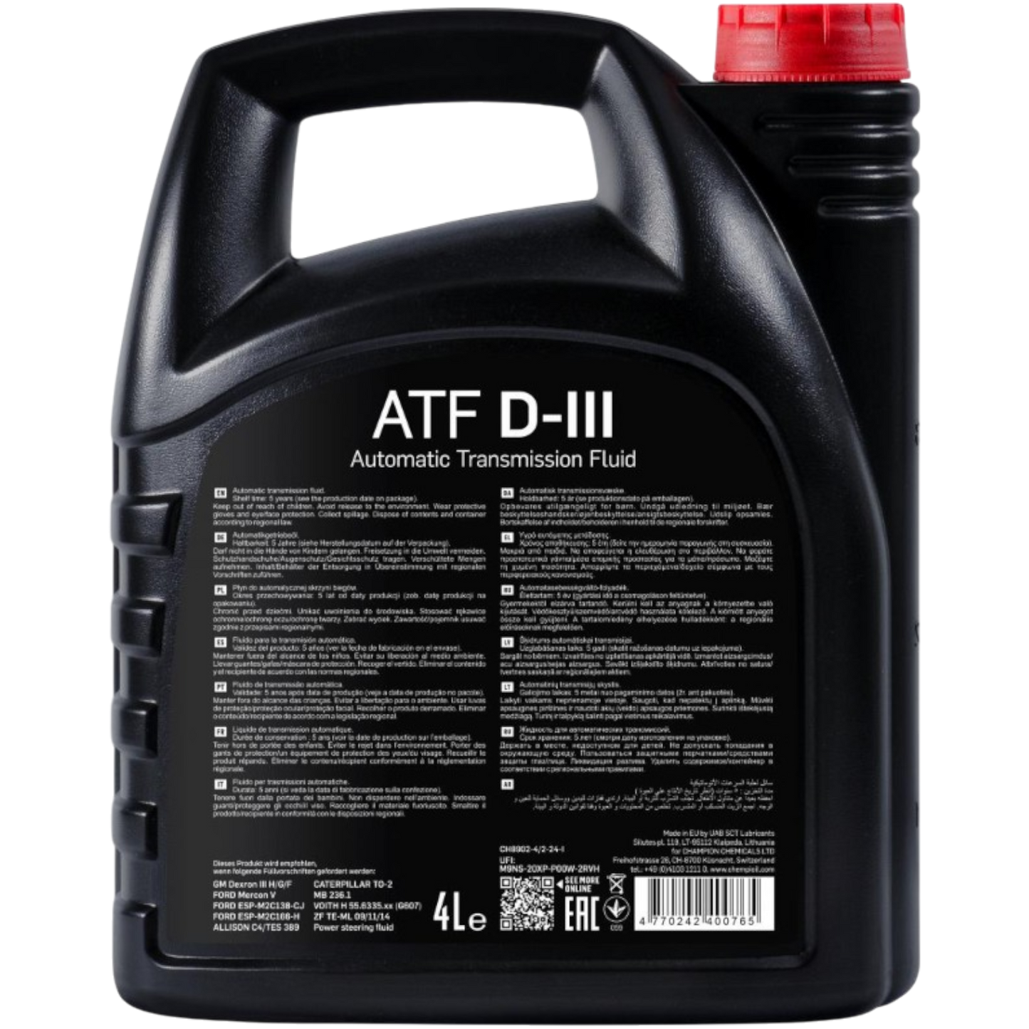 4L Automatikgetriebeöl Lenkgetriebe Hydraulik ATF III Dexron für Ford Mercedes