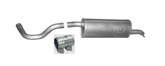 Endschalldämpfer Endtopf Auspuffanlage für Skoda Rapid Seat Toledo 1.2 1.4 TSI