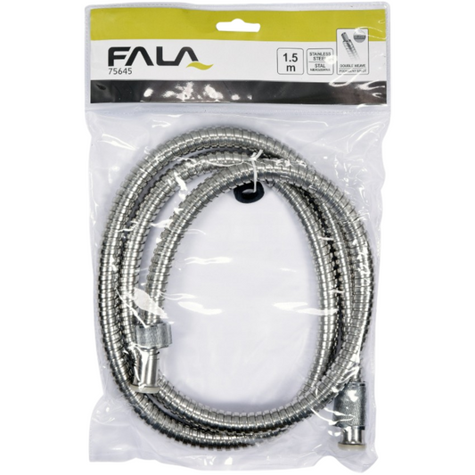 Duschschlauch Brauseschlauch 150cm Edelstahl 1,5m Chrom Standartanschluss 1/2"