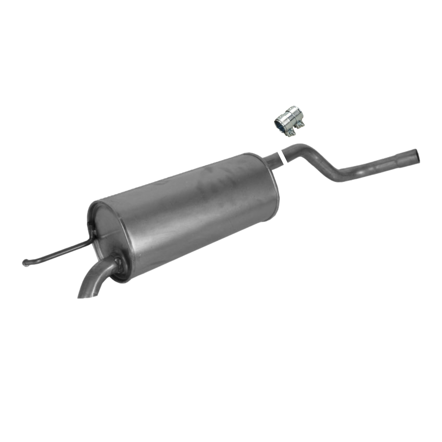 Final silencer end pot exhaust at the rear Skoda Roomster 1.4