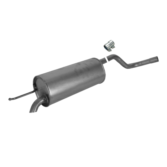 Final silencer end pot exhaust at the rear Skoda Roomster 1.4