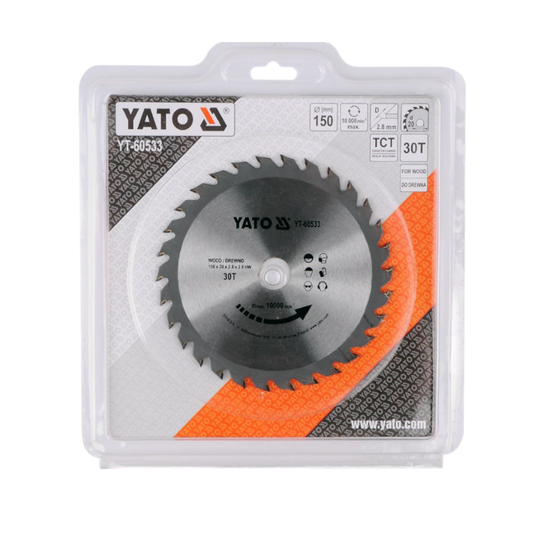 Kreissägeblatt Holzsäge 150x20x2,8x2mm 30T TCT Sägeblatt Scheibe 10000mi