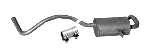 Endschalldämpfer Endtopf Auspuff Abgasanlage für Renault Megane II Scenic 1.5dci