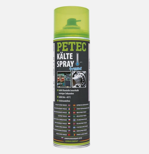 PETEC Kältespray Eisspray Freeze Kältemittel Kühlung Schmiermittel -45°C 400ml