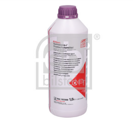 1L Febi Konzentrat Kühlerfrostschutz Kühlflüssigkeit G12 EVO Rot für VW MAN Ford