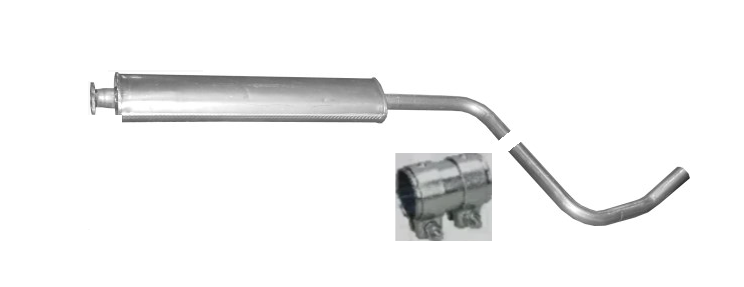 Mittelschalldämpfer Mitteltopf Auspuff für Opel AstraJ Chevrolet Cruze 1.6 09-15