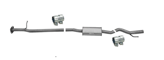 Mittelschalldämpfer Mitteltopf Auspuff für Nissan Qashqai 2,0 Allrad 104KW 06-14