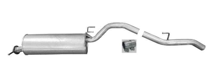 Endschalldämpfer Endtopf Auspuff für Ford Ranger Mazda BT-50 2.5 3.0 TDCI CD4x4