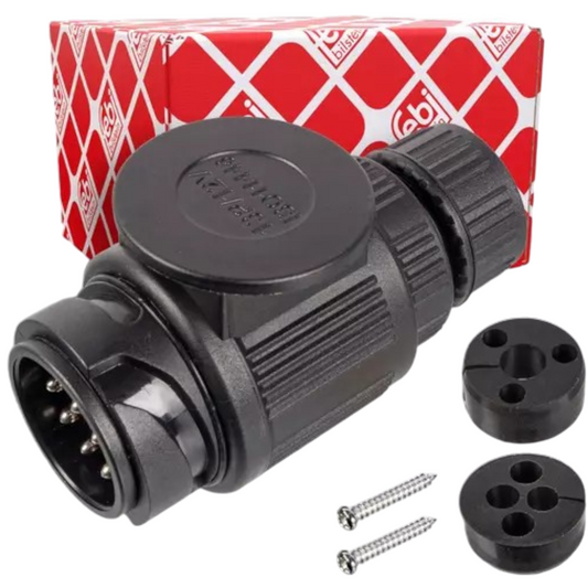 Febi 13-Poliger Anhänger ersatz Stecker 12V KFZ PKW Auto Wohnanhänger Trailer