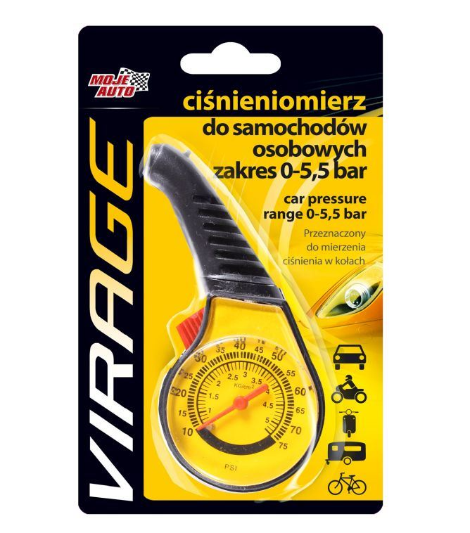 Reifendruckprüfer Luftdruckmesser pneumatisch Messgerät Ventil Auto Fahrrad