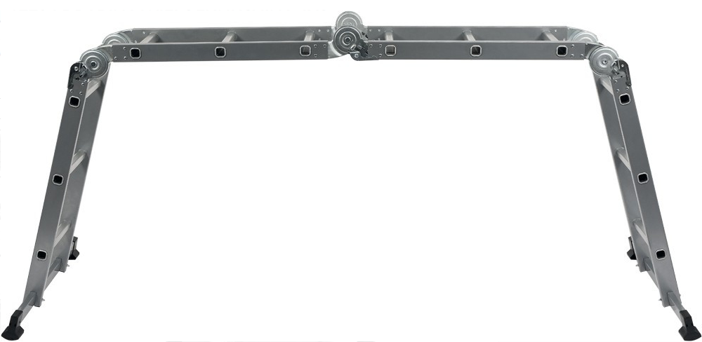 Multifunktions-Mehrzweckleiter Alu Gerüst Stehleiter 1,66m Anstellleiter 3,4m