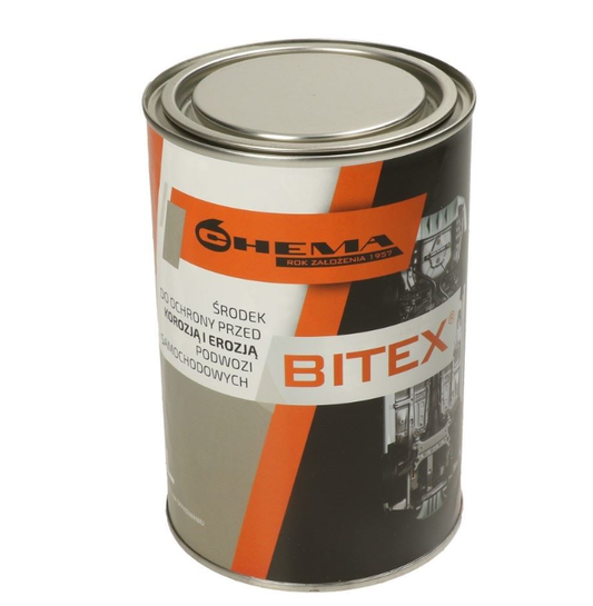 1L Chema Bitex Unterbodenschutz Autobit Bitumen Kfz Korrosionsschutz Streichbar